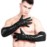 Red Men`s PVC Long Opera Gloves - Honour Clothing