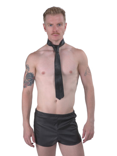 Mens Leatherette Shorts