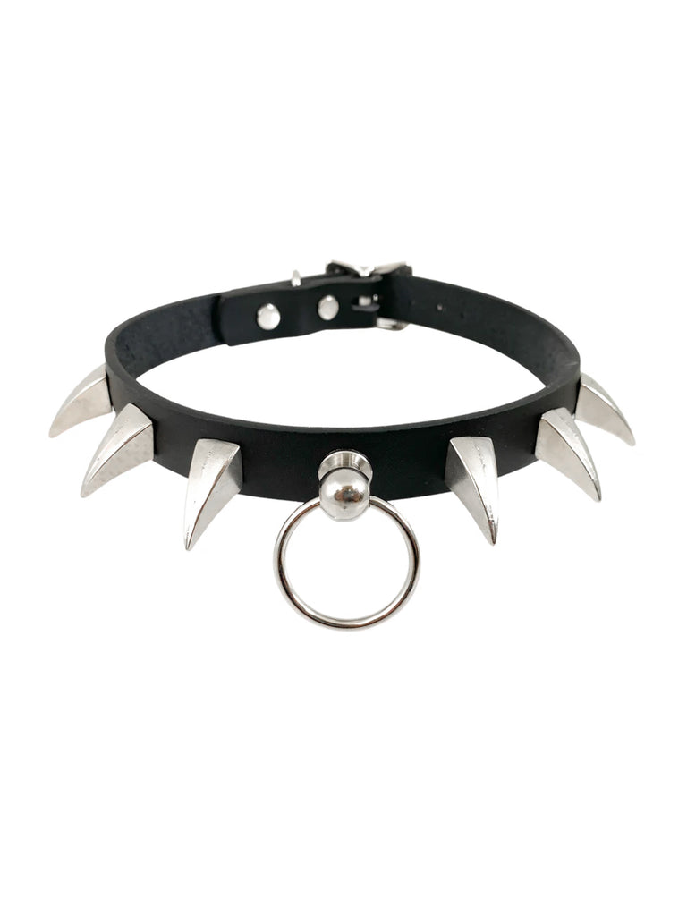 Dragon Claw Spiked Choker With O Ring