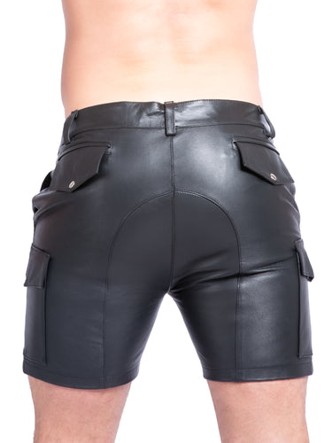 6 Pocket Leather Shorts