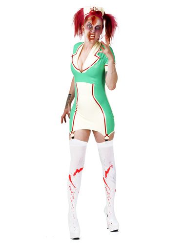 Latex/Rubber Samantha Nurse Dress Halloween Edition