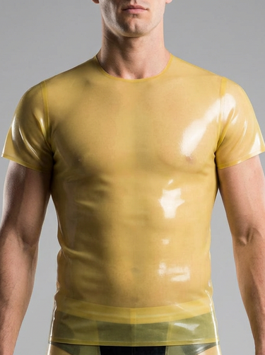 Latex/Rubber Classic T Shirt In Transparent Natural
