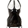 Skin Two UK PVC Chain Suspender Dress in Black Basque