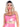 Sweetheart Neckline Latex Bra in Pink With Black Trim - Honour Clothing