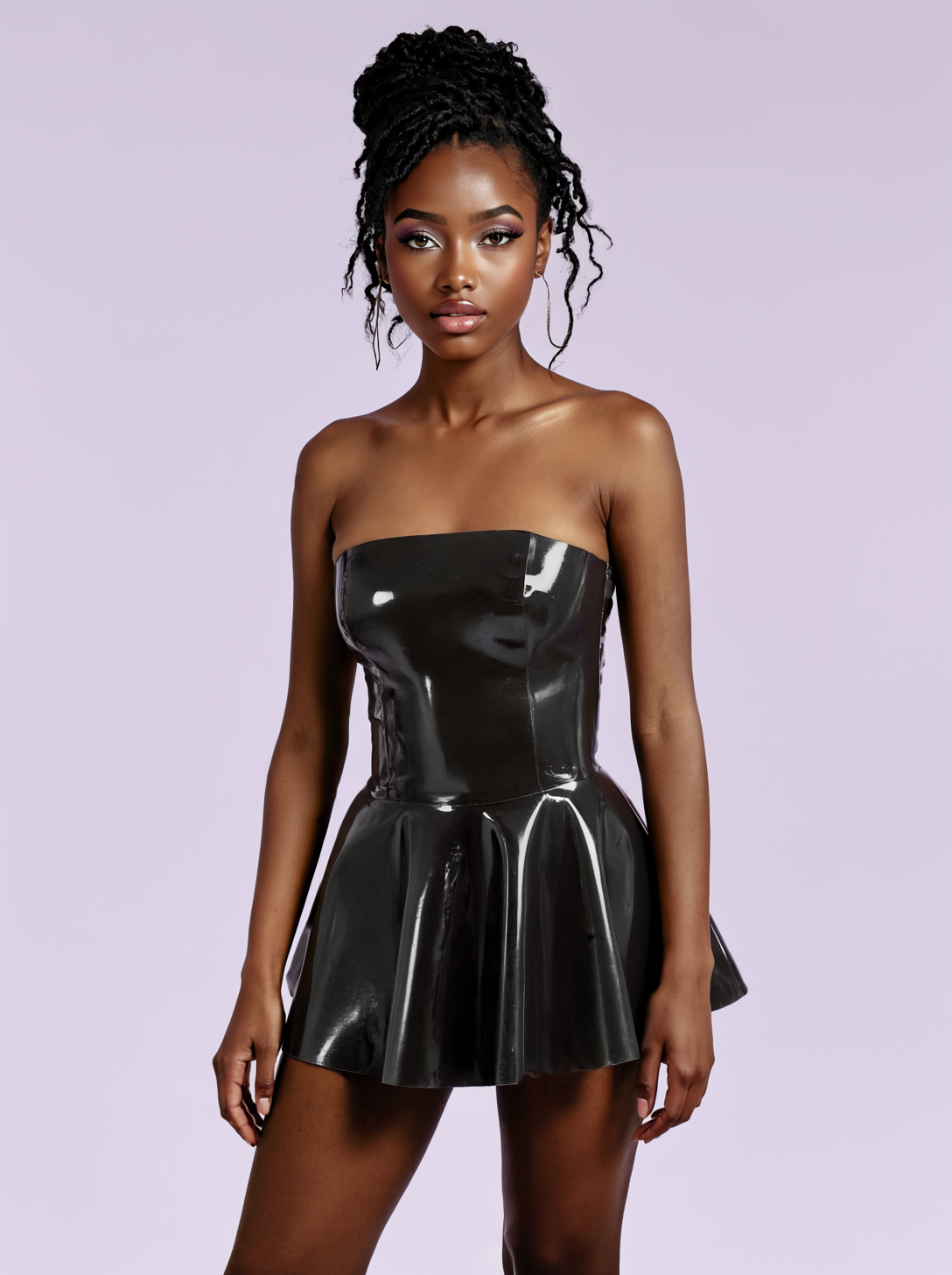 Latex/Rubber Skater Dress in Red – Honour Clothing