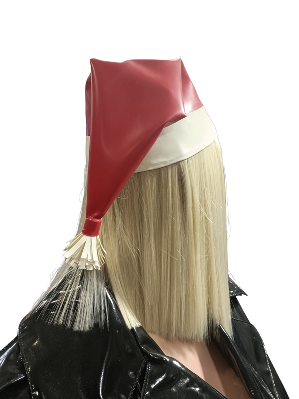 Latex/Rubber Red & White Santa Hat - Christmas Edition