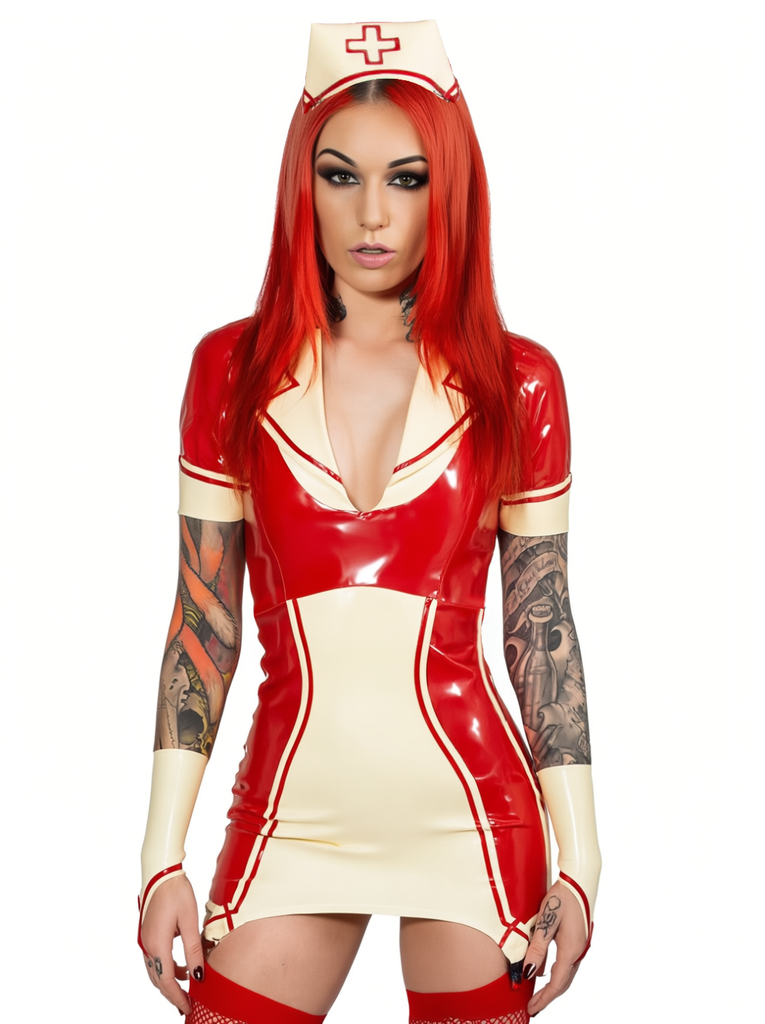 Latex/Rubber Samantha Nurse Dress