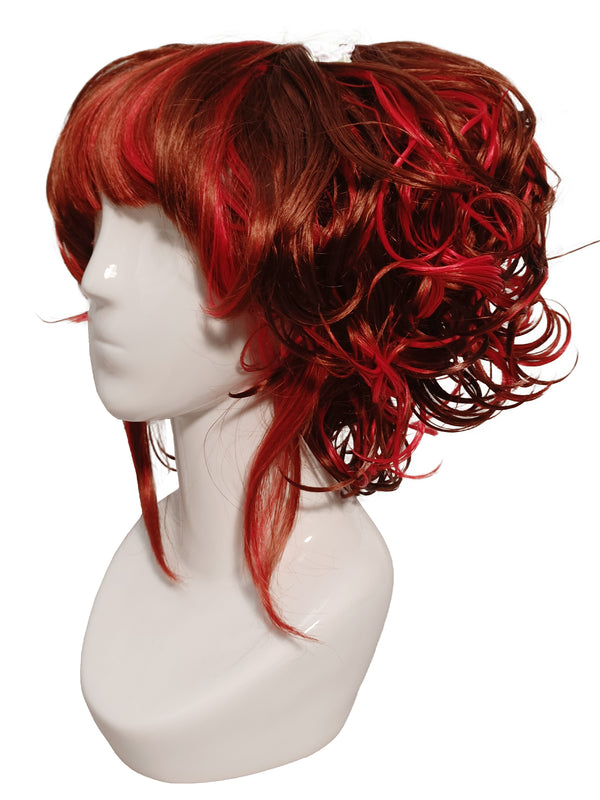 Red & Brown Bunches Wig