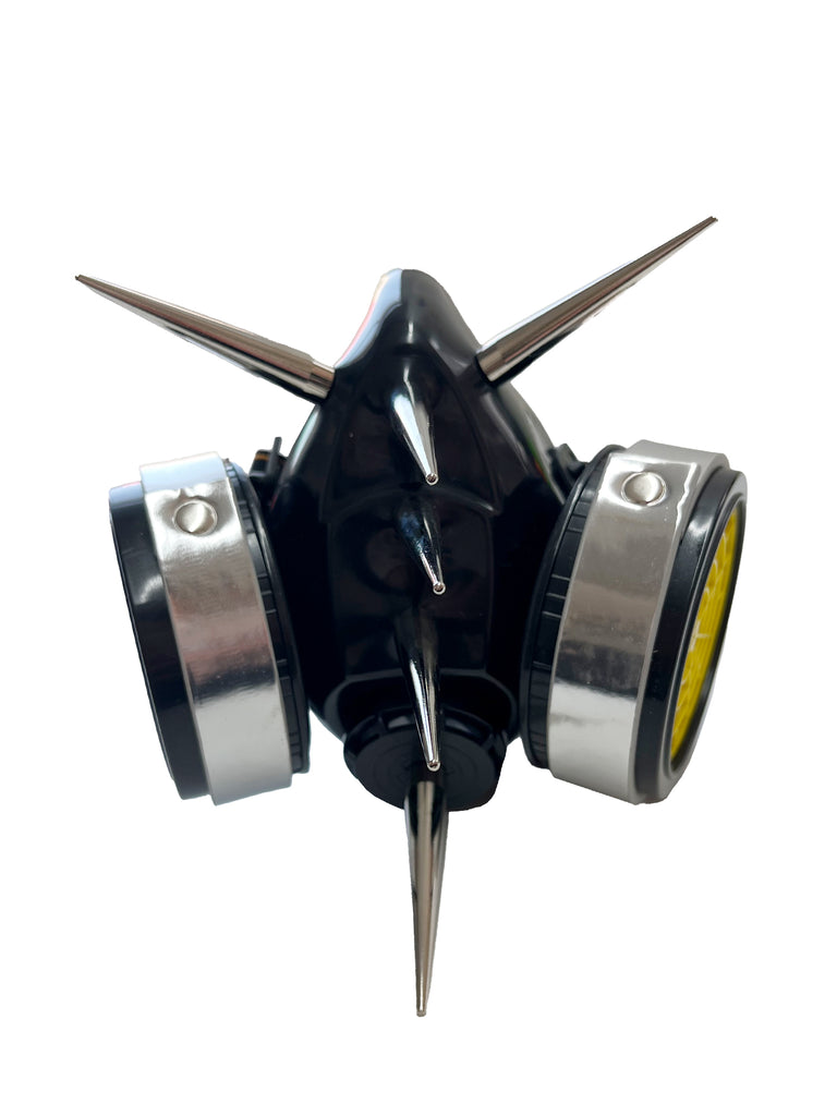 Orange Mega Spike Punk Mask