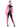 Dual Toned Pink & Black Latex Catsuit - Honour Clothing