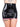 Ravishing Handcrafted Latex Mini Skirt Pink- Black - Honour Clothing