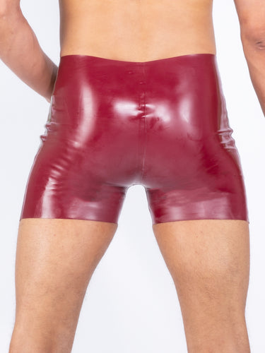 Latex/Rubber Classic Shorts In Plum