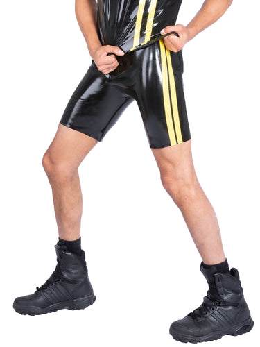 Nyx Inferno Shorts with Yellow Stripes