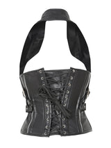 Skin Two UK Zip and Buckle Leather Underbust Corset Corset