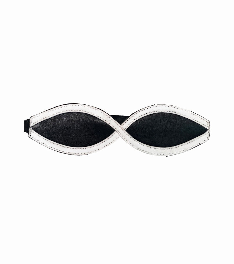 Monochrome Leather Eyemask - One Size