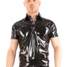 Skin Two UK PVC Male Polo Top Purple Top