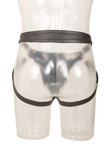 Black And White Leather Jock Strap