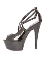2 Strapped Open Toe Heels - Honour Clothing