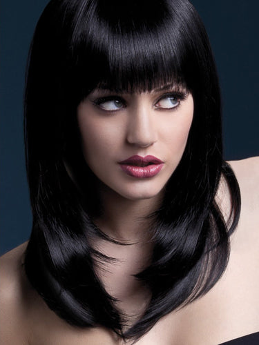 Black Fringe Wig - Honour Clothing
