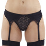 Black Lace Suspender Belt - Honour Clothing