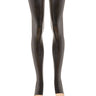Black Latex Footless Stockings With A Rear Seam - Honour Clothing