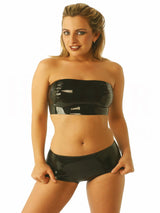 Black Latex Mini Parisian Knix - Honour Clothing