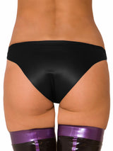 Black Latex Style Knickers - Honour Clothing