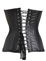 Black Leather Corset - Honour Clothing