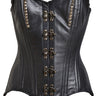 Black Leather Corset - Honour Clothing