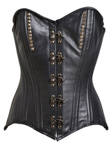 Black Leather Corset - Honour Clothing