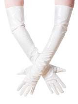 Black PVC Long Gloves - Honour Clothing