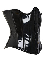 Black PVC Underbust Corset - Honour Clothing