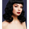 Black Short Fringe Wavy Wig - Honour Clothing