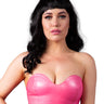 Blush Bandeau Latex Bra - Honour Clothing