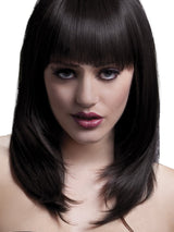 Brown Fringe Wig - Honour Clothing
