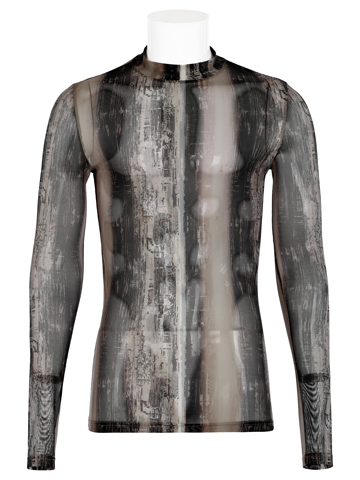 Punk Rave Men's Tight Mesh Tie Dyed Gauze Shirt – Honour Clothing