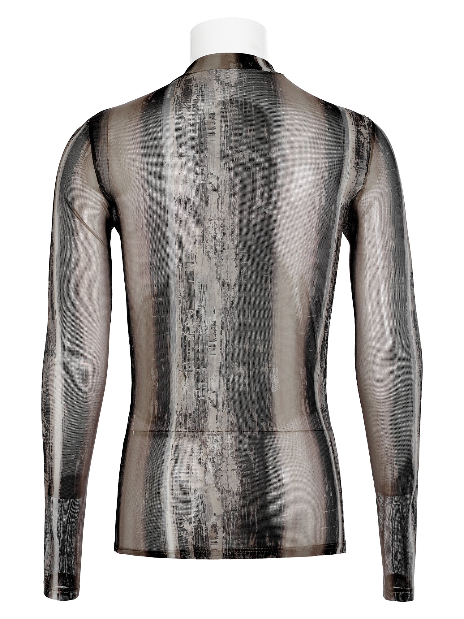 Punk Rave Men's Tight Mesh Tie Dyed Gauze Shirt – Honour Clothing