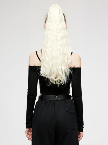 Punk Rave Asymmetric Cutout Body With Collar