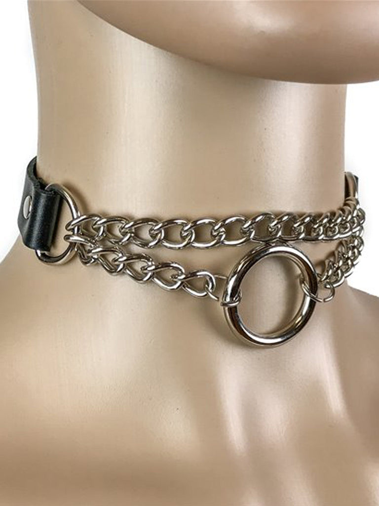 Half Chain O Ring Choker