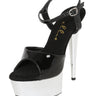 Chrome Platform Stiletto Sandals - Honour Clothing