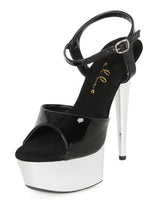 Chrome Platform Stiletto Sandals - Honour Clothing