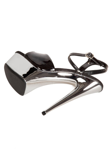Chrome Platform Stiletto Sandals - Honour Clothing