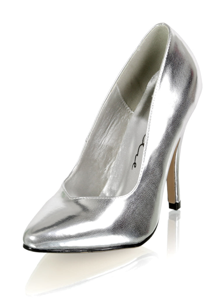 Classic Silver Court Shoes - Honour Clothing