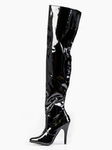 Classic Thigh High Black Boots - Honour Clothing