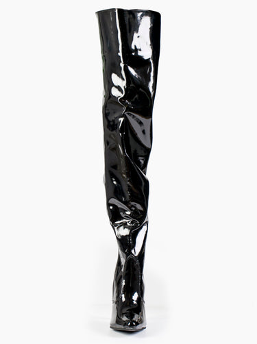 Classic Thigh High Black Boots - Honour Clothing