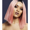 Coral Pink Long Bob Wig - Honour Clothing