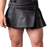 Dual Buckle Short Leather Kilt - Honour Clothing