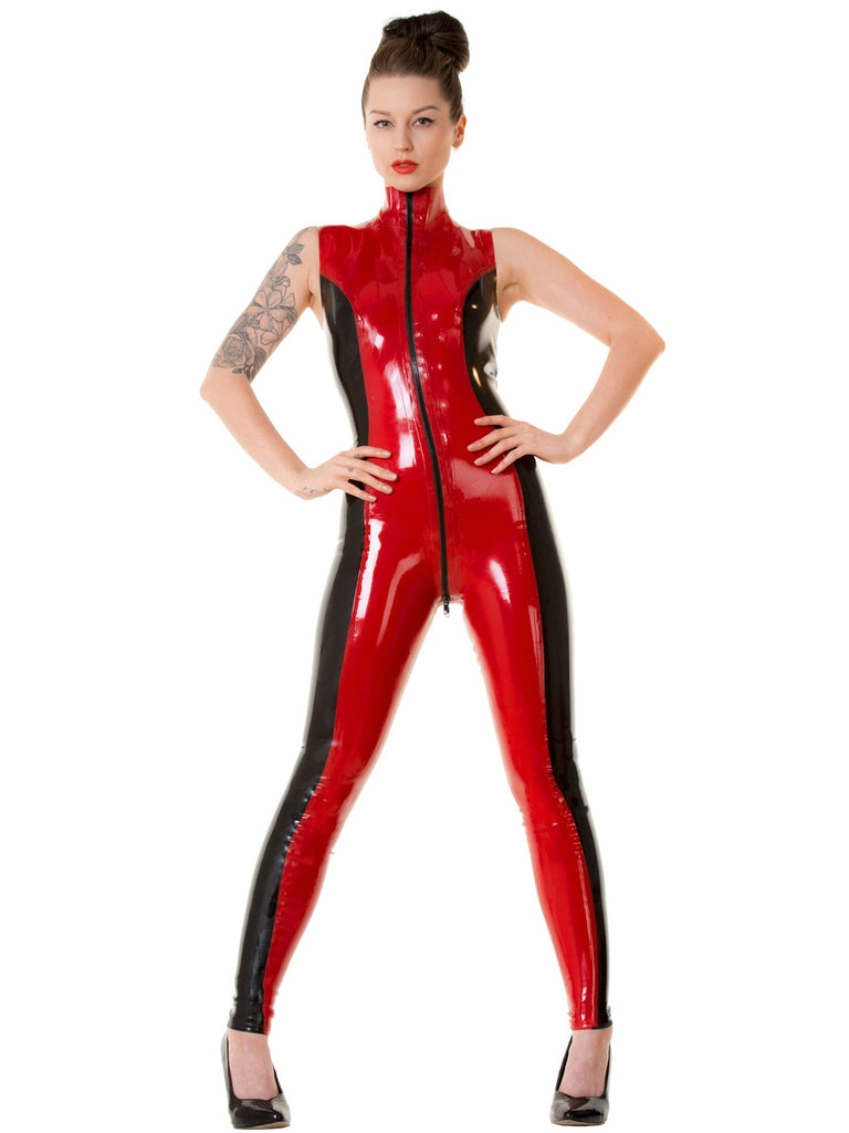Dual Toned Latex Catsuit - Honour Clothing