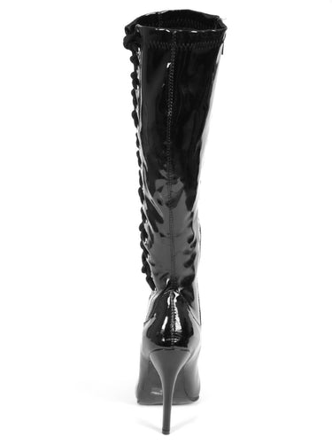 Electra Patent Knee High Boots - Honour Clothing