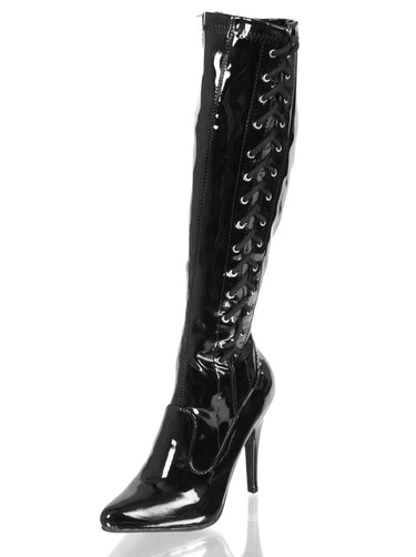 Electra Patent Knee High Boots - Honour Clothing
